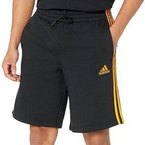 Adidas Essentials Fleece 3 Solar Stripes Shorts Medium